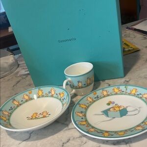 Tiffany & Co. Duck Motif Dinnerware Set - Blue and White